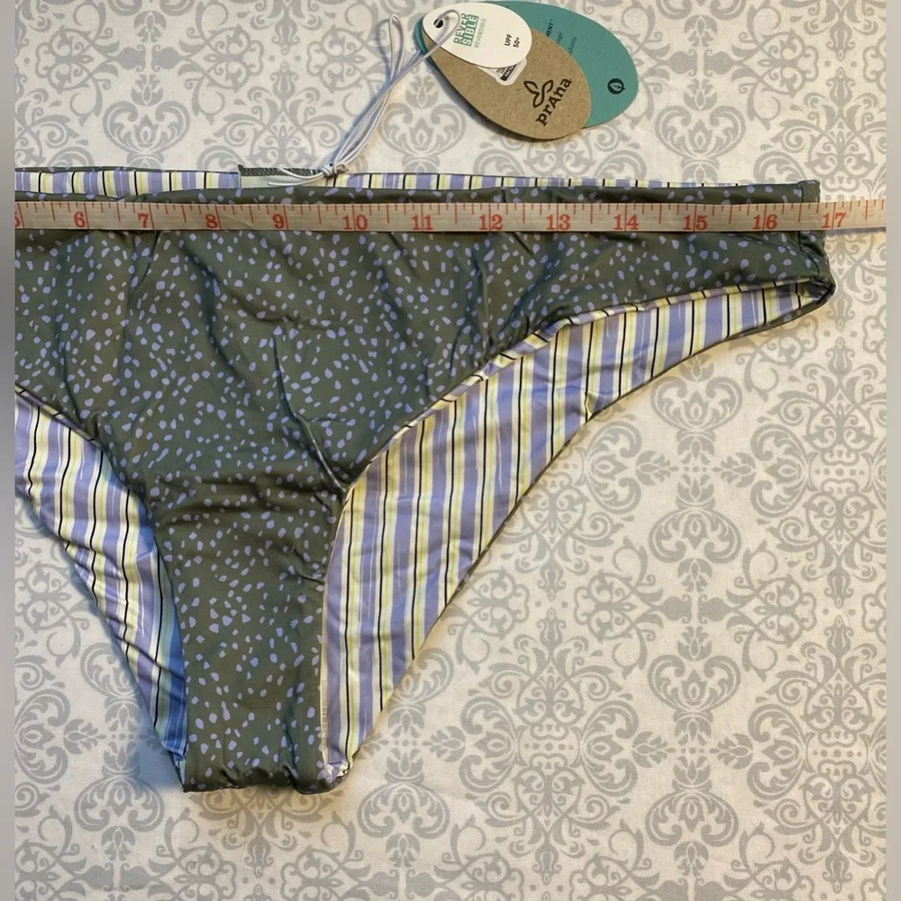 NWT Prana Reversible Bikini Bottoms- UPF 50+